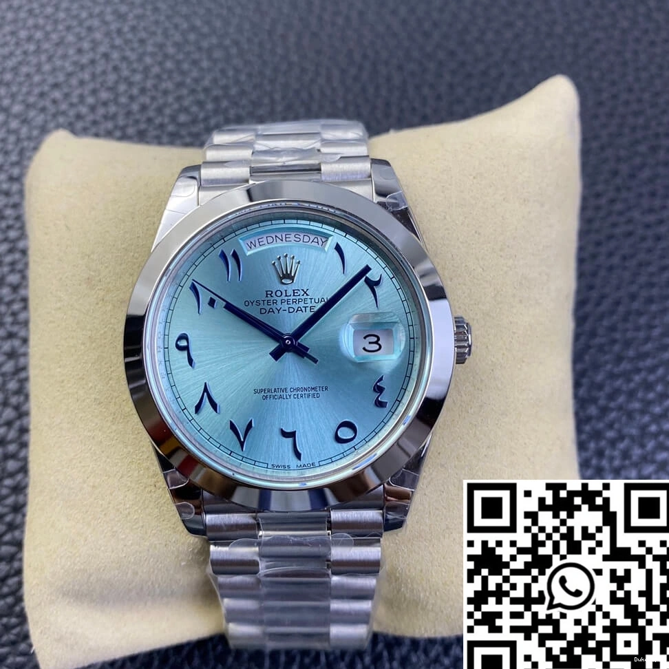 Steel Blue Day Middle Date East Stainless Dial BP Ice Customization Rolex Factory 0103